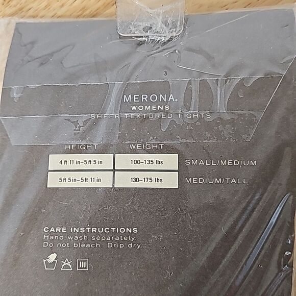 Tights Sheer Textured Size Medium Tall NWT - Picture 3 of 4